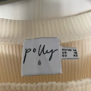 Princess poly ribbed crew neck